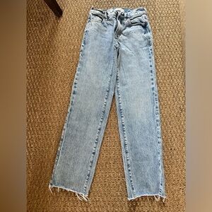 PAC SUN stretch 90’s straight light wash jean